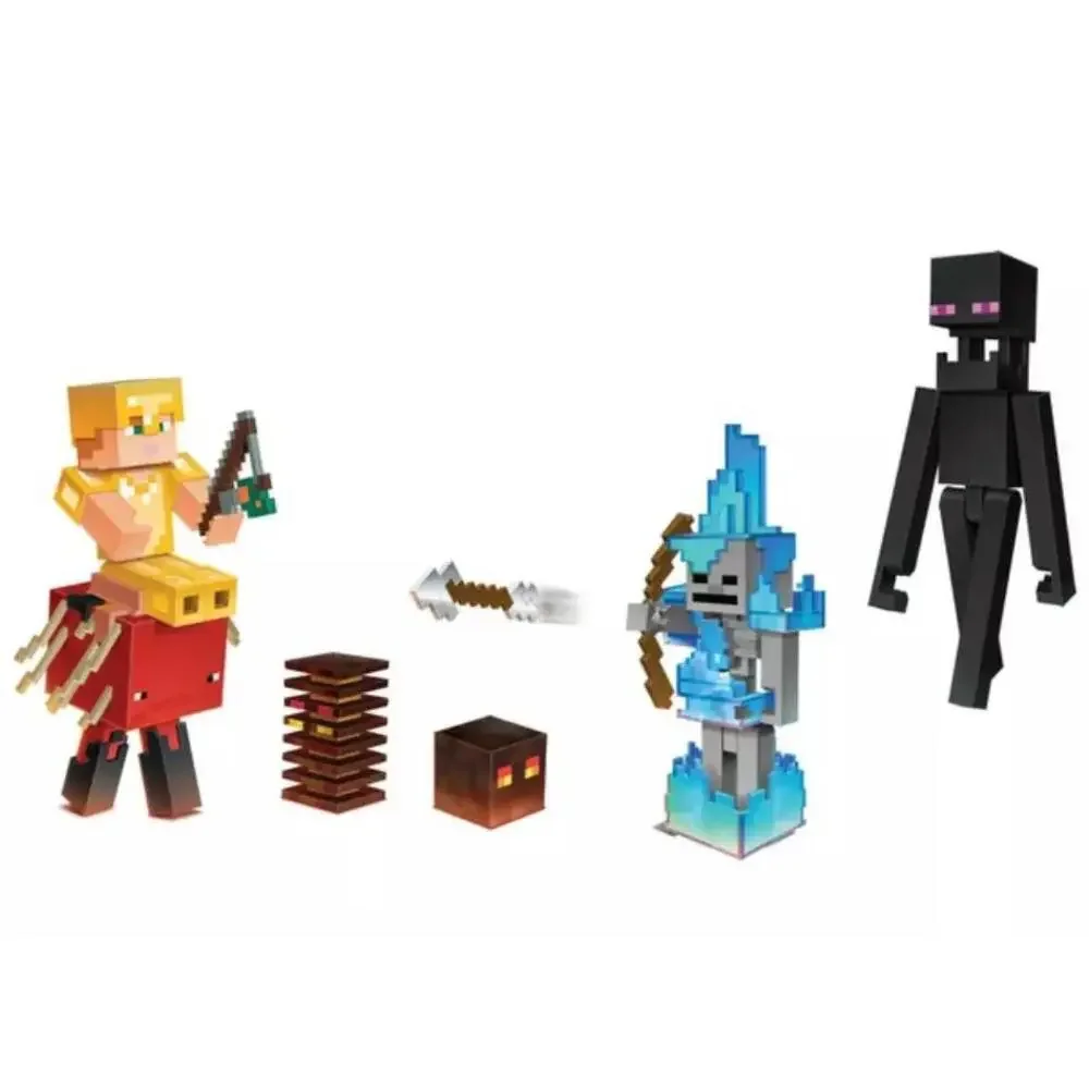 Minecraft Soul Sand Valley Adventure 6 Action Figure Playset Digital Code, HRX78